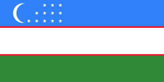 Flag for Uzbekistan